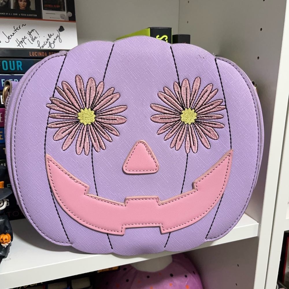 Halloween Summerween Backstitch Bruja Pumpkin Bag